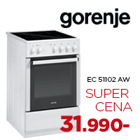 Gorenje šporet sa keramickom plocom EC 51102 AW Gorenje šporet sa keramickom plocom EC 51102 AW
