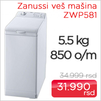 Zanussi mašina za pranje veša ZWP581 Zanussi mašina za pranje veša ZWP581