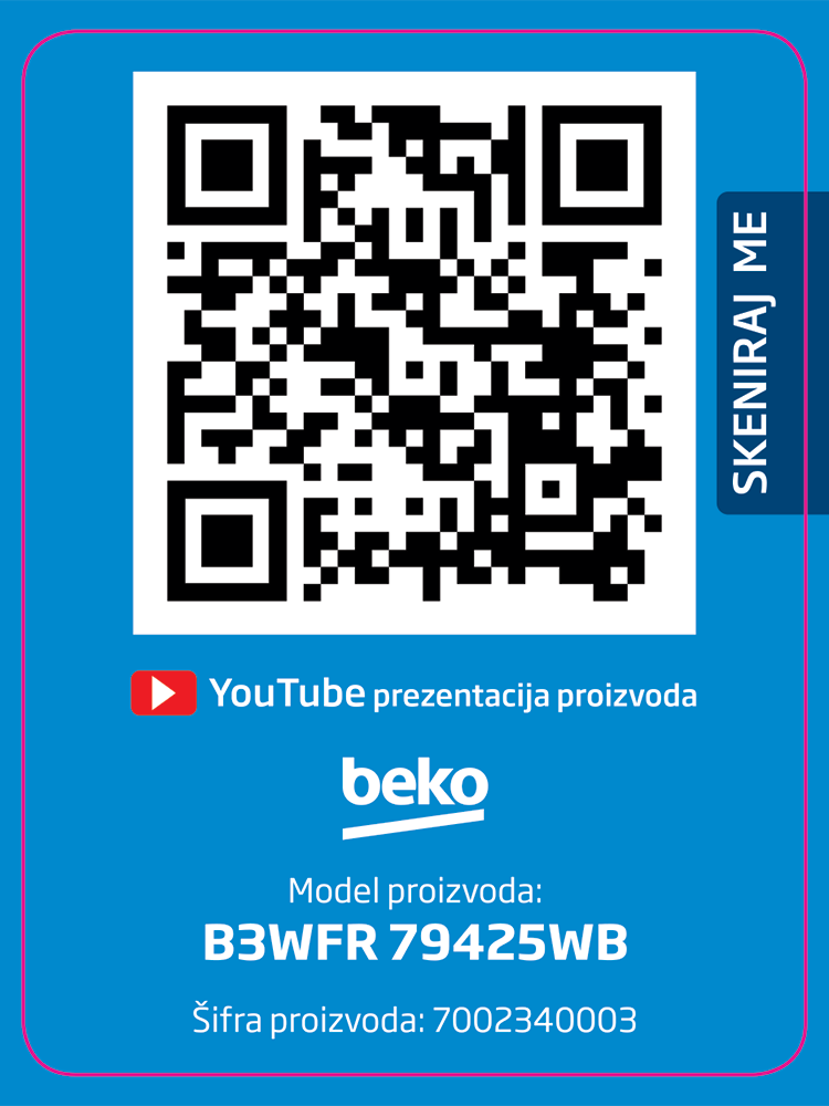 BEKO Samostojeća veš mašina B3WFR79425WB - Cool Shop