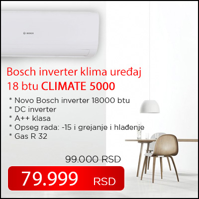 Bosch inverter klima uređaj 12 btu CLIMATE 5000 - Cool Shop