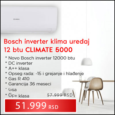 Bosch inverter klima uređaj 12 btu CLIMATE 5000 - Cool Shop