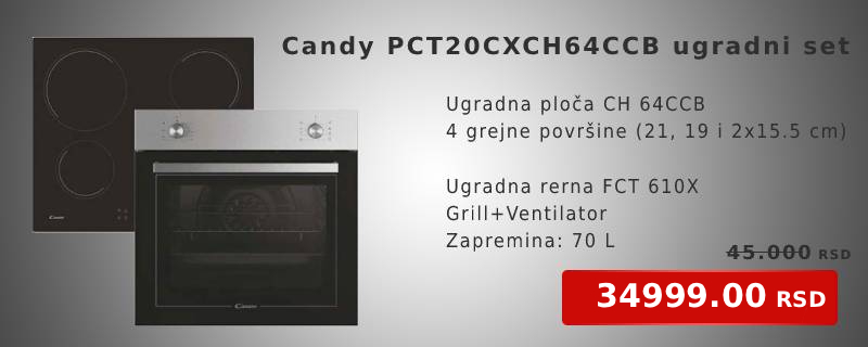 Candy PCT20CXCH64CCB ugradni set