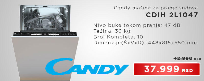 Candy mašina za pranje sudova CDIH 2L1047 - Cool Shop