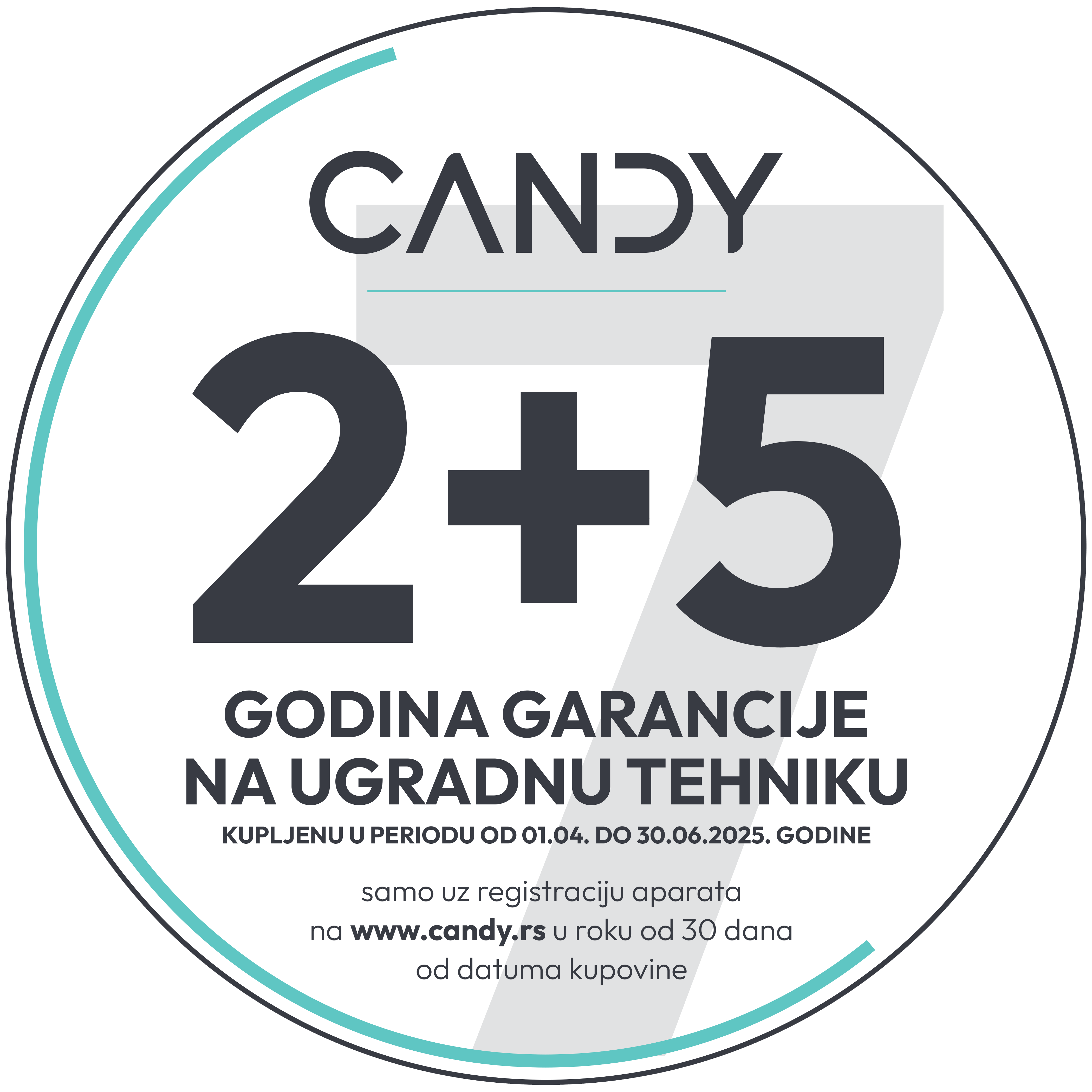 Candy ugradna tehnika produžena garancija - 2+3 godina garancije