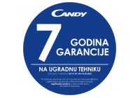 Candy - 7 godina garancije na ugradnu tehniku