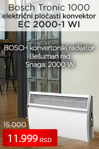 Bosch Tronic 1000 električni pločasti konvektor EC 2000-1 WI