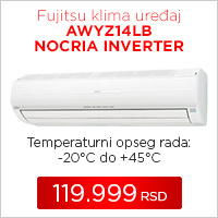 Fujitsu klima uređaj AWYZ14LB NOCRIA INVERTER - Cool Shop