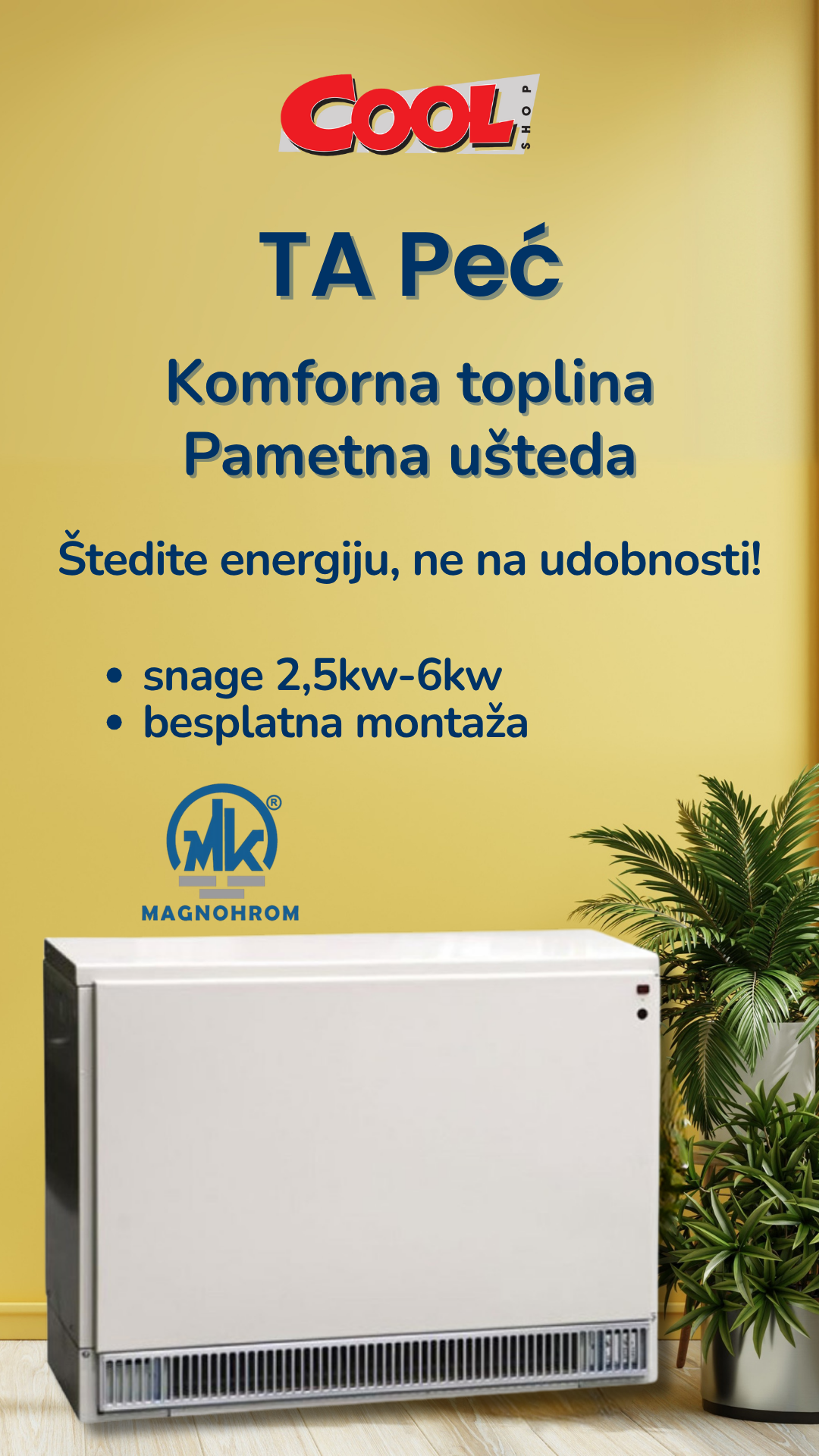 Magnohrom TA peć 6 KW
